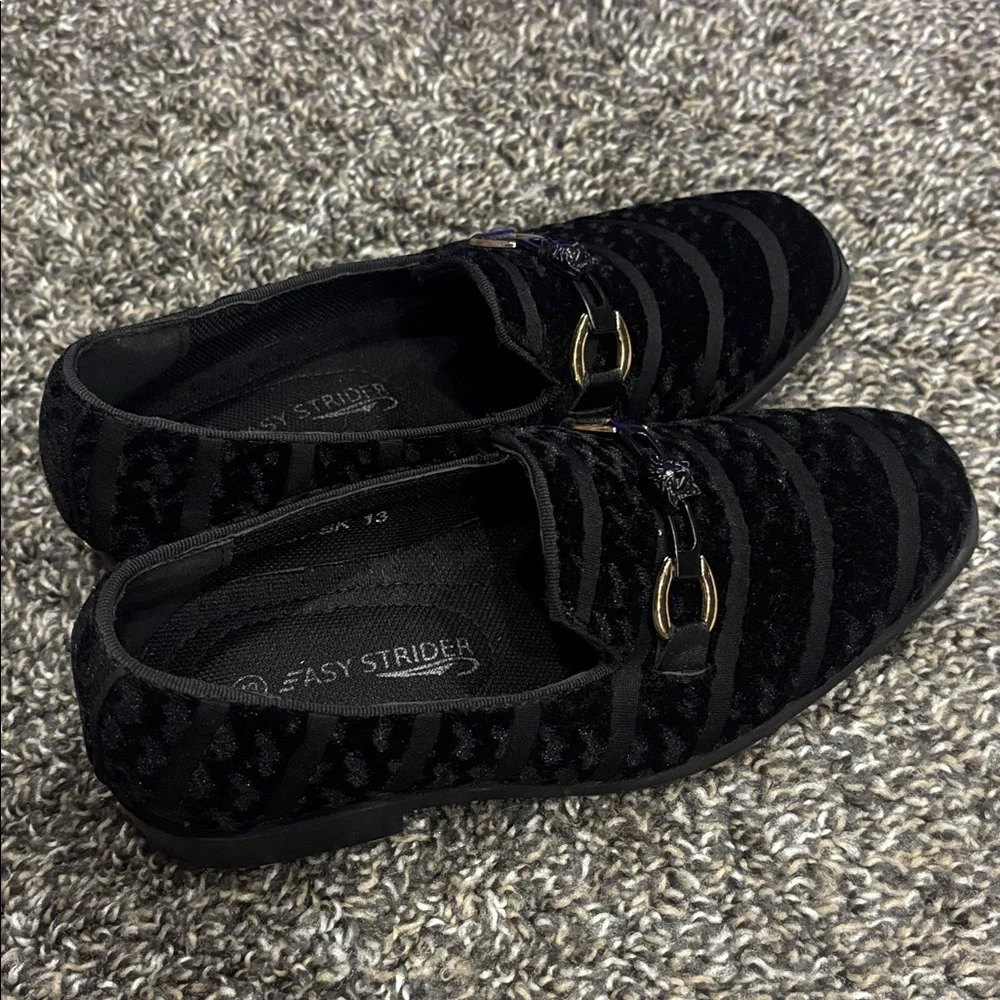Boys Easy Street Black Loafers